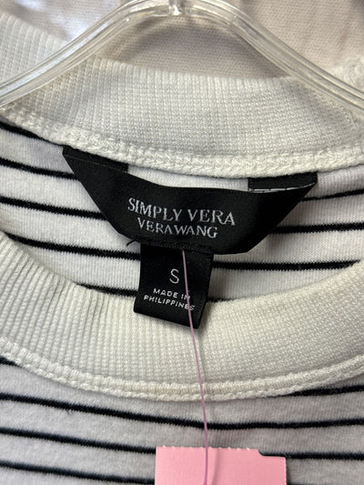 Simply Vera Women's Size S White & Black Sleeveless Top