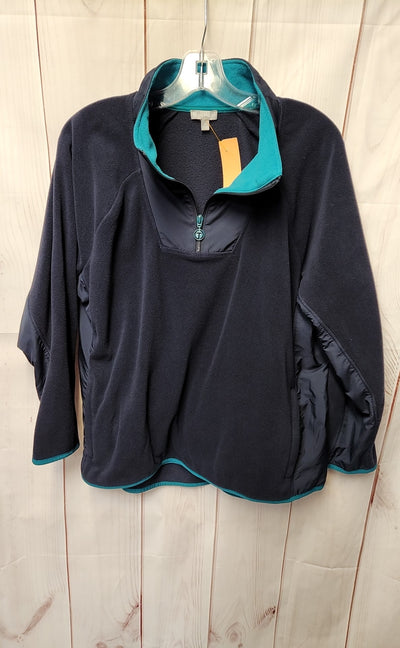 Talbots Women's Size 1X Navy Sweatshirt