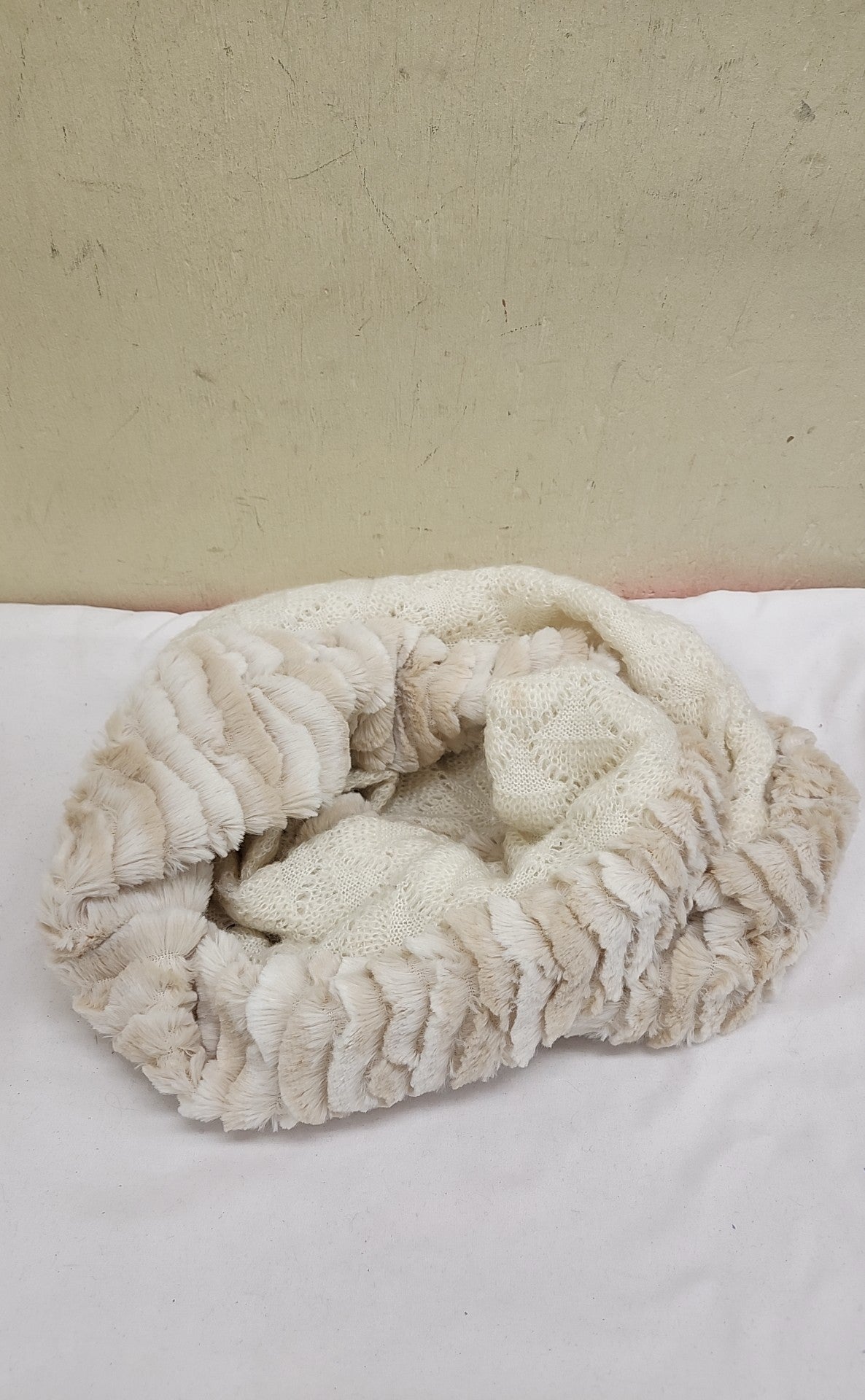 Beige Infinity Scarf