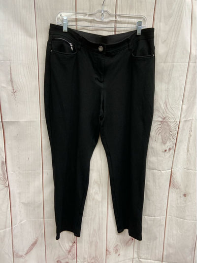 Chico's Women's Size 2 = US 12 Short Black Pants
