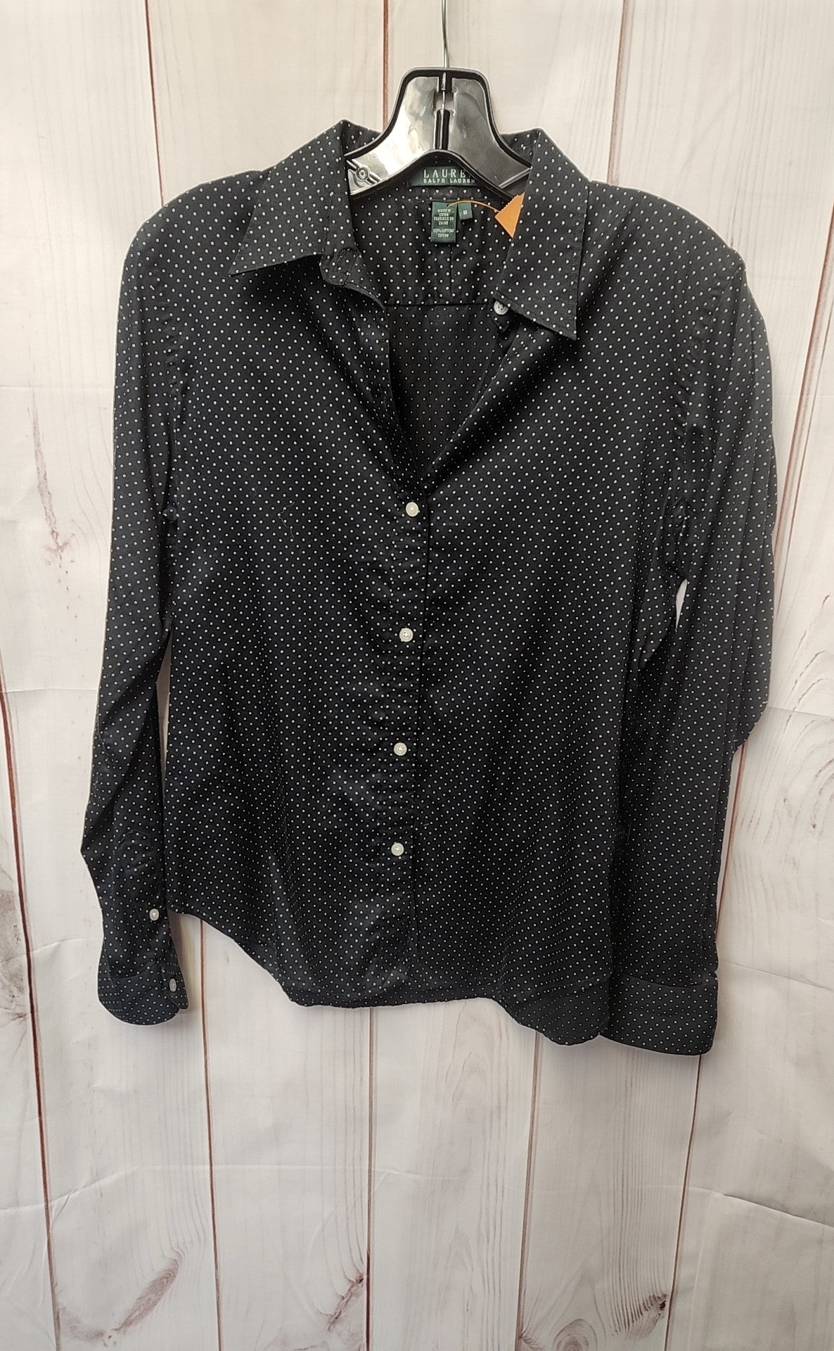 Lauren by Ralph Lauren Women's Size M Black Long Sleeve Top