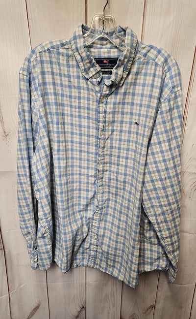 Vineyard Vines Men's Size XXL Blue Shirt