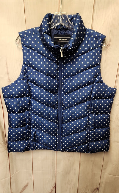 Lands End Women's Size XL Navy Vest