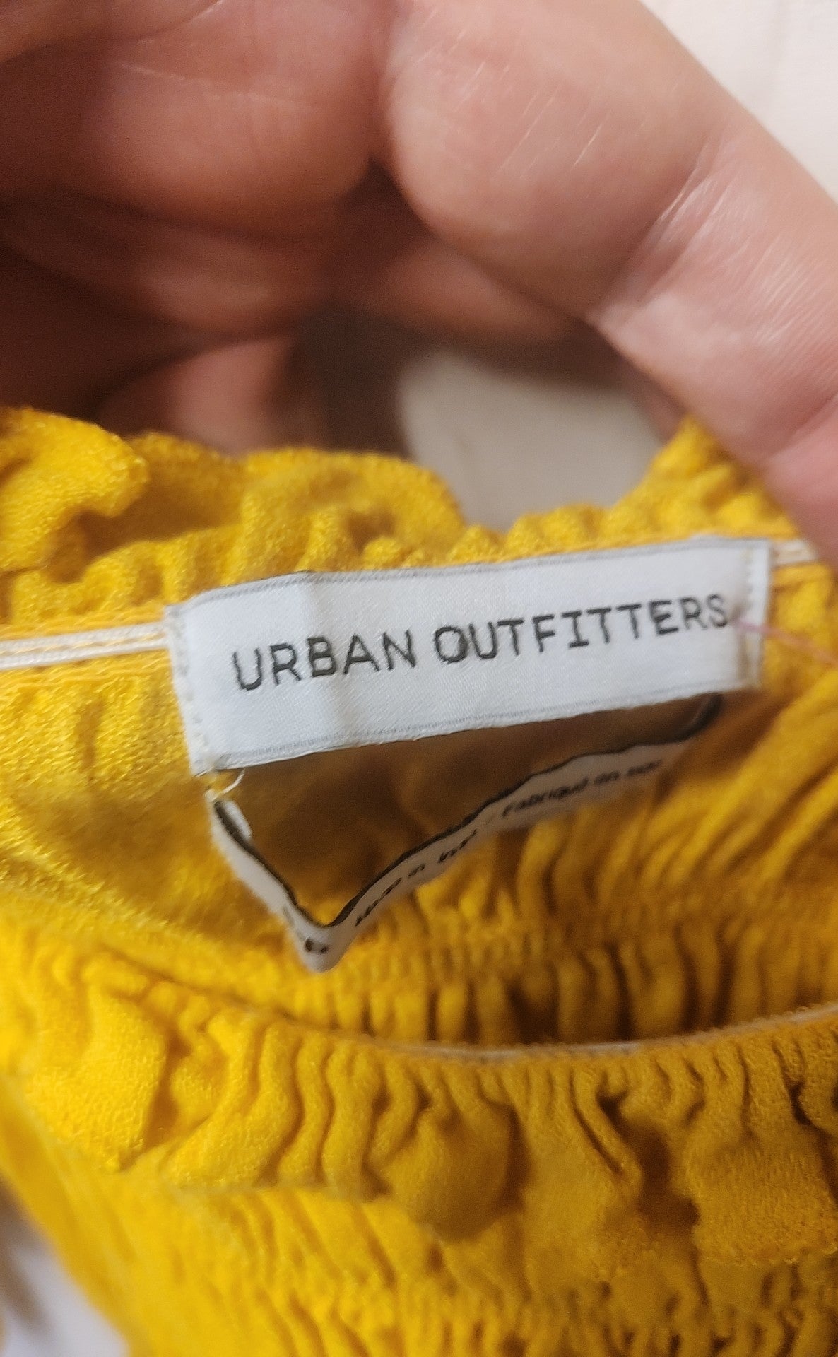 Urban Outfitters Women's Size S Yellow 3/4 Sleeve Top