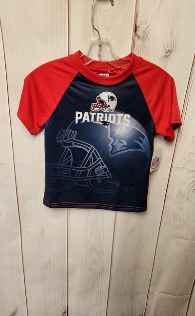 NWT Patriots Boy's Size 4 Red & Blue Shirt