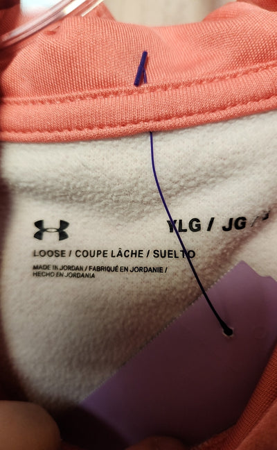 Under Armour Girl's Size 14/16 Pink Sweatshirt