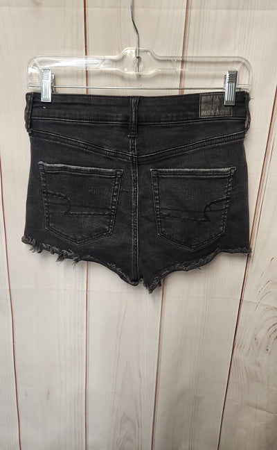 American Eagle Women's Size 4 Black Shorts Hi-Rise Shortie