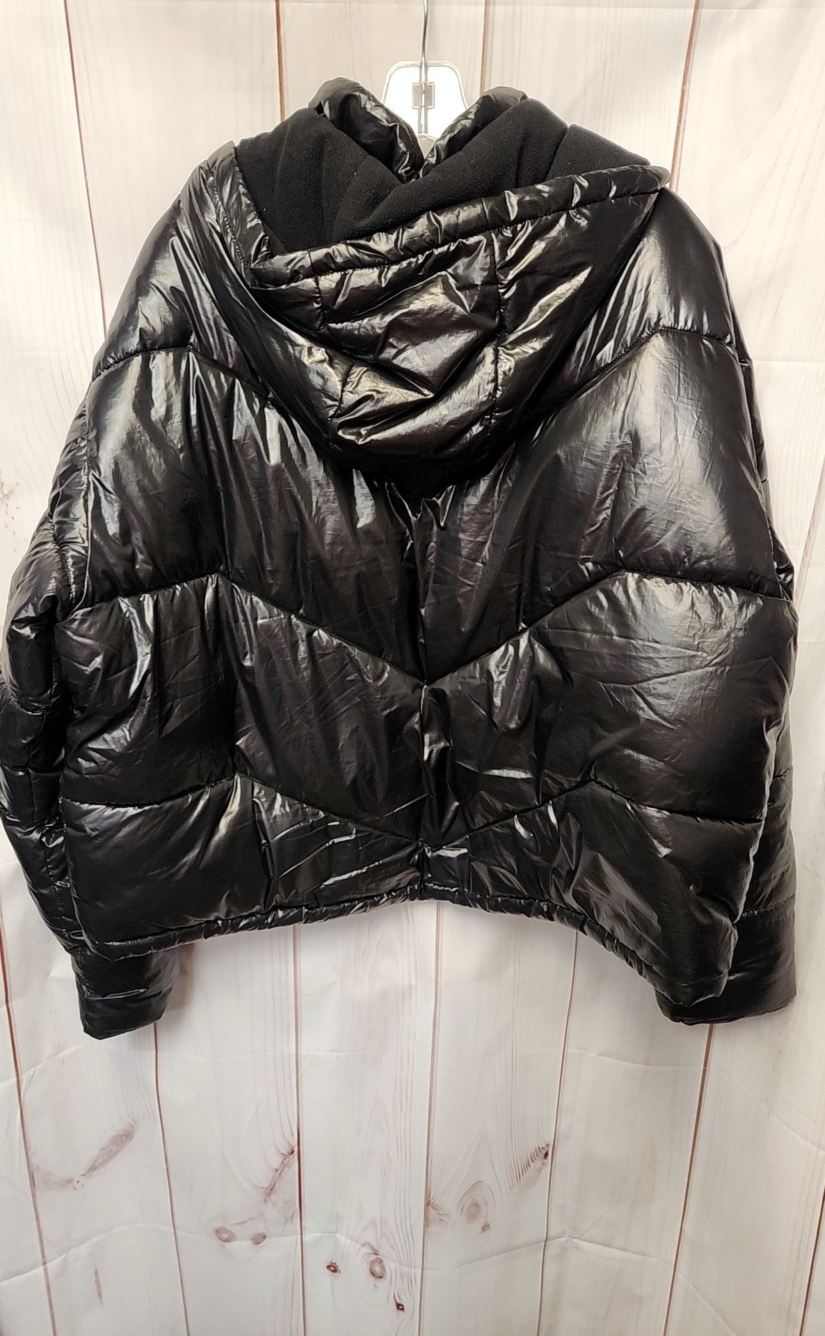 Love & Sports Women's Size XXL Black Cropped Puffer Jacket