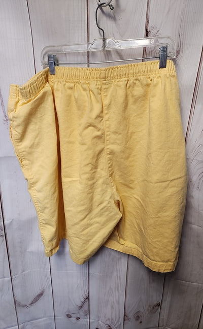 Woman Within Women's Size 32W Yellow Shorts