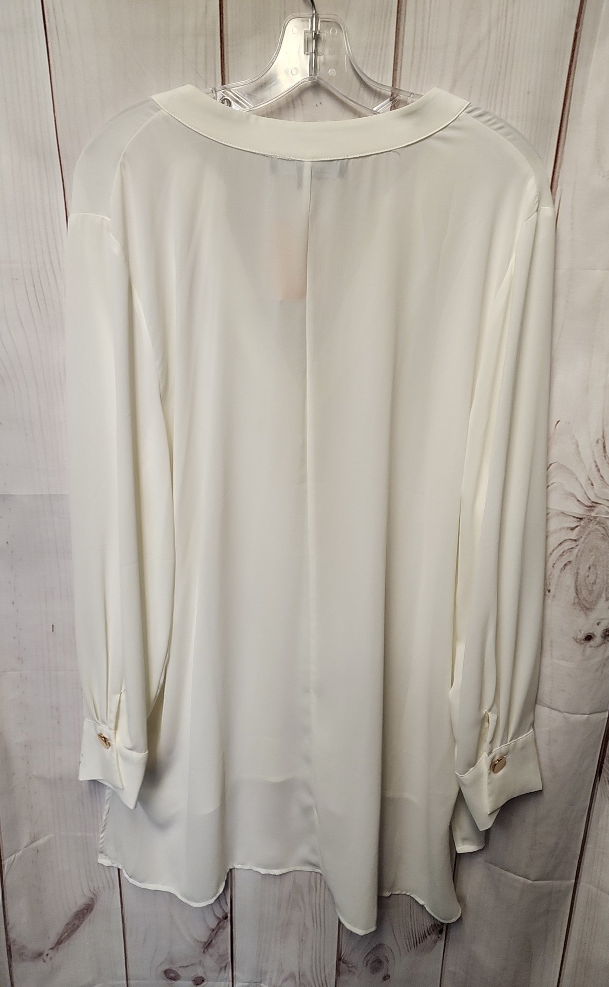 Eloquii Women's Size 16 White Long Sleeve Top