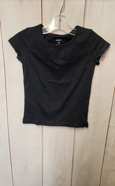 Carters Girl's Size 4 Black Shirt