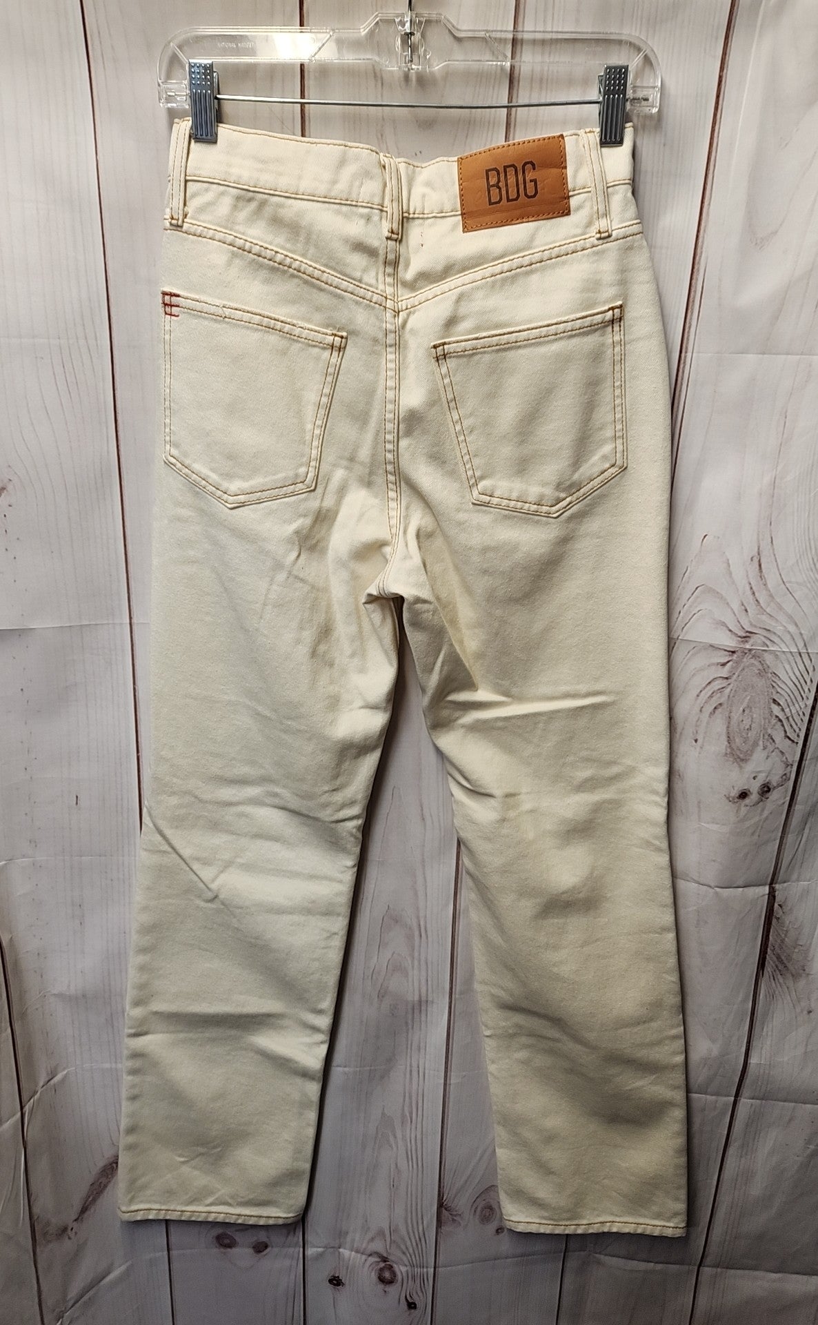 Bdg Women's Size 25 (0) White Jeans Loose Straight