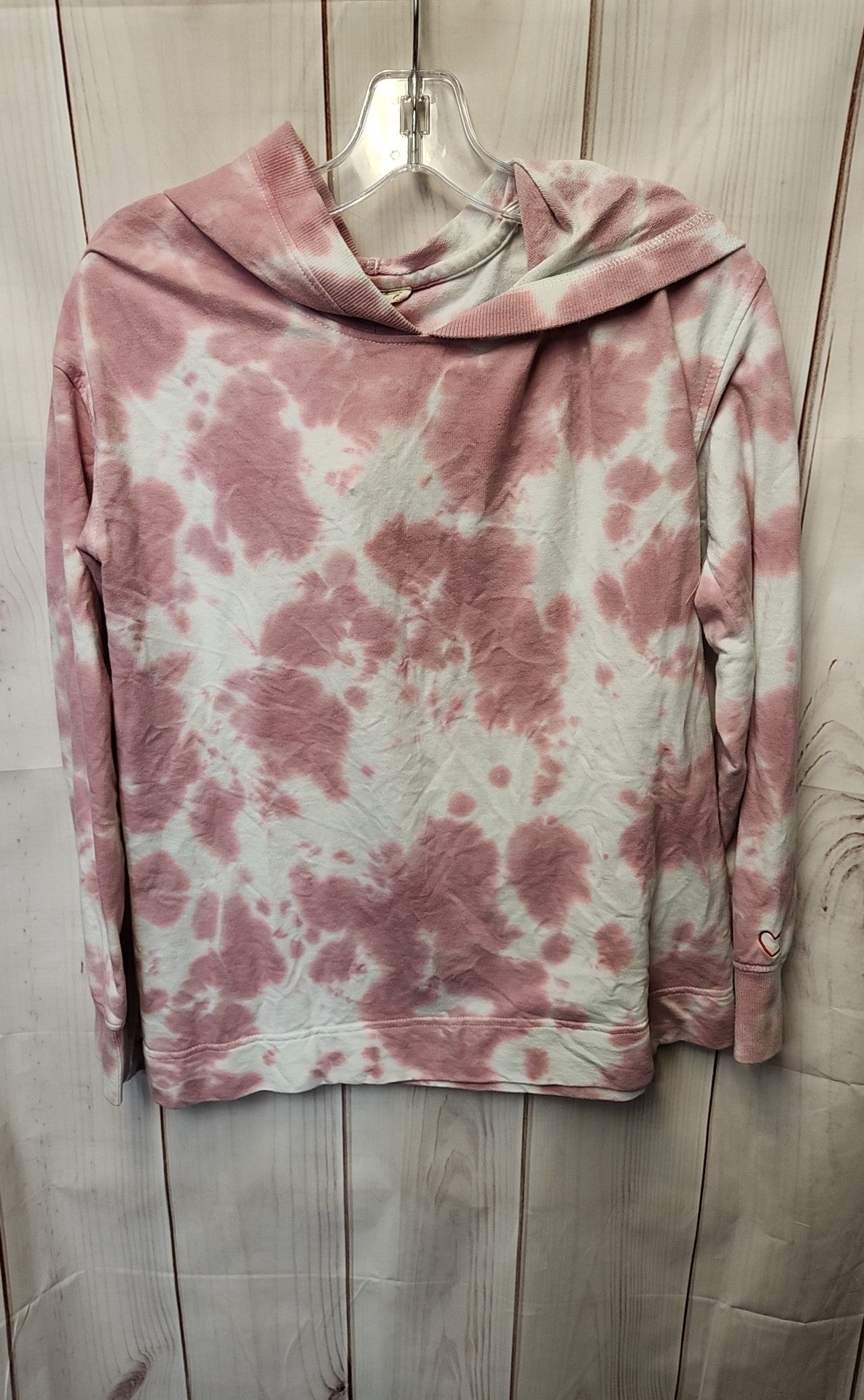 Jane & Delancey Women's Size M Pink & White Sweatshirt