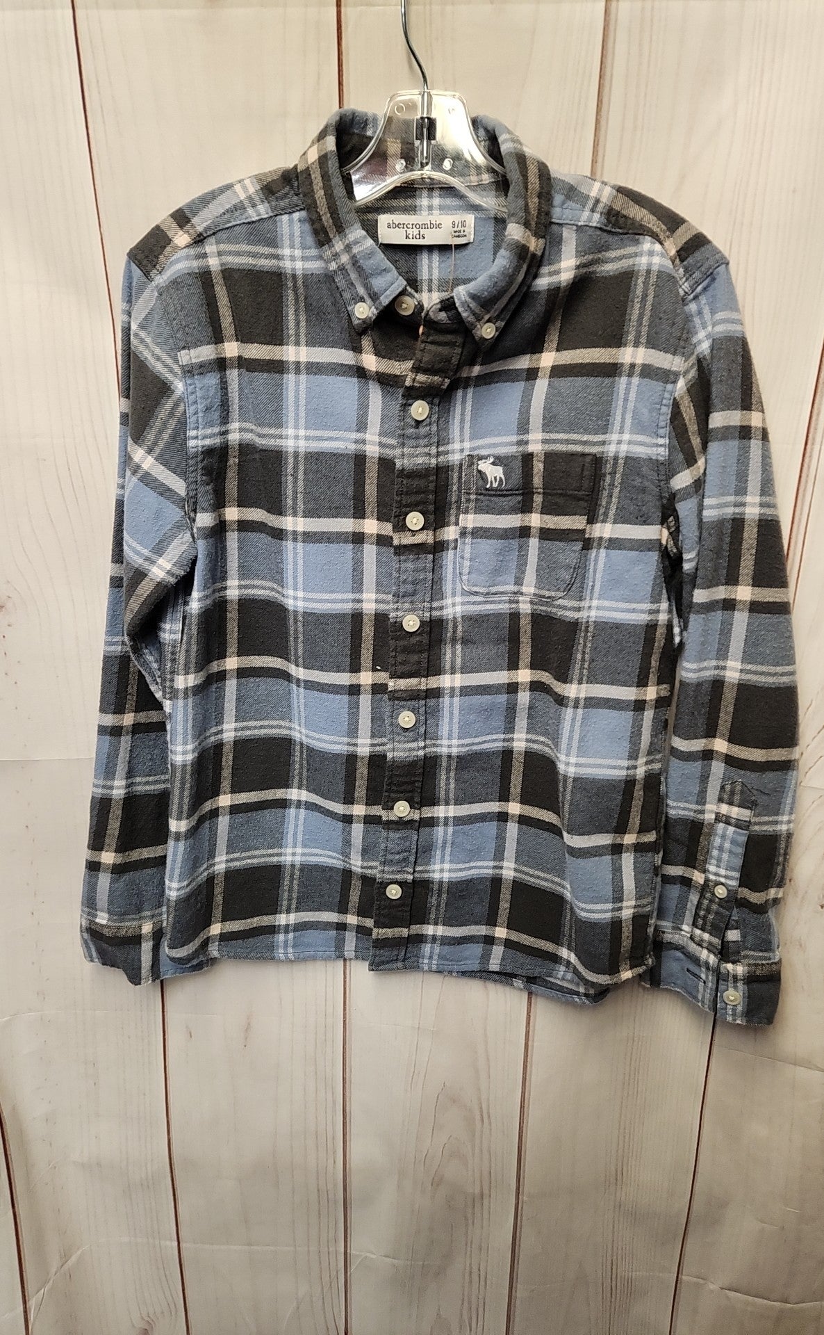 abercrombie Boy's Size 9/10 Blue Shirt