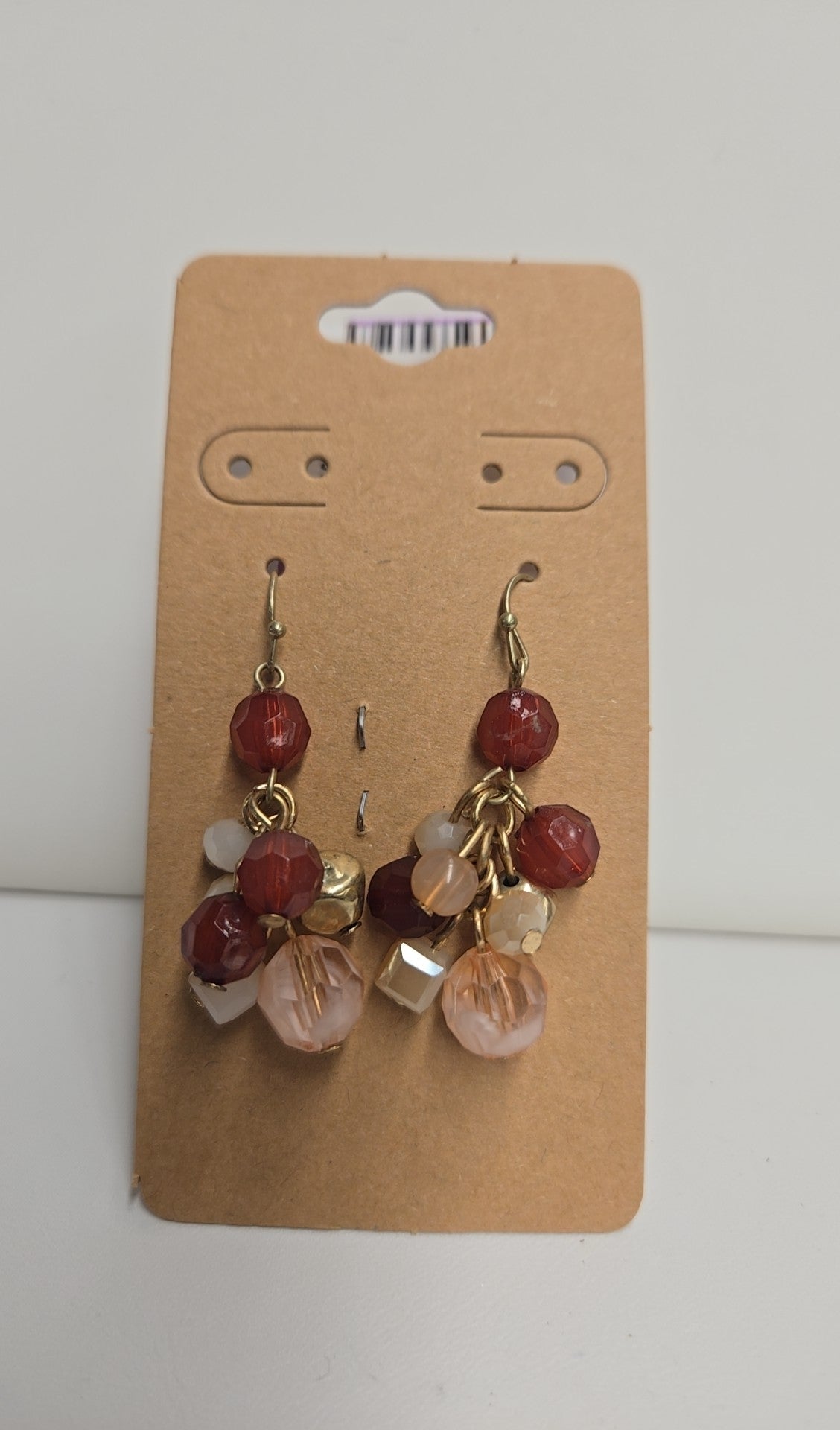 Pink Beaded Earrings
