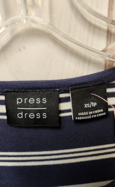 Press Dress Women's Size XS Navy Dress