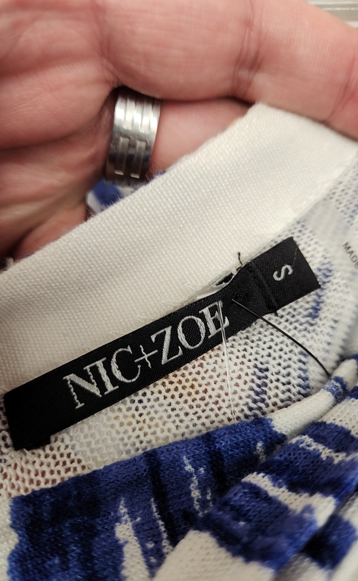 Nic & Zoe Women's Size S Blue Sweater