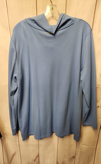 Jones New York Women's Size XL Blue Sweatshirt