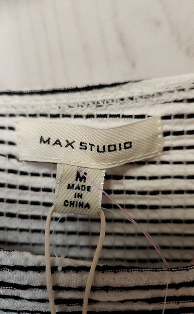 NWT Max Studio Women's Size M White & Black Dress