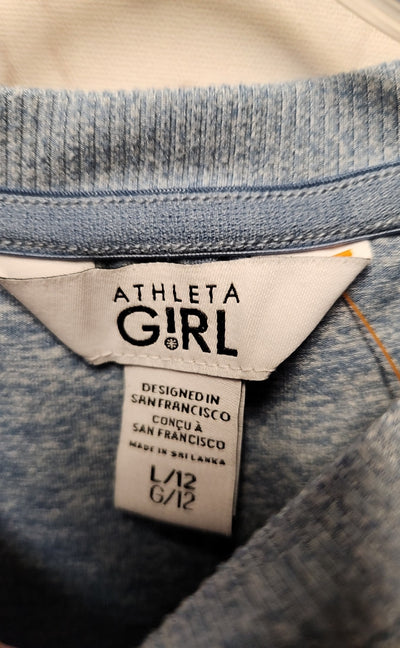 Athleta Girl's Size 12 Blue Shirt