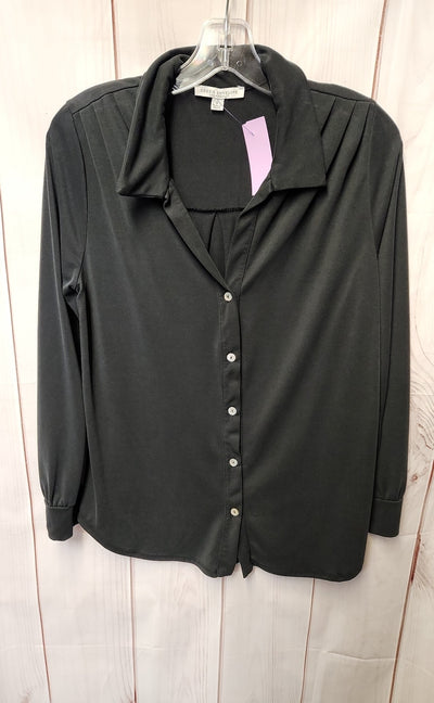 Green Envelope Women's Size S Black Long Sleeve Top