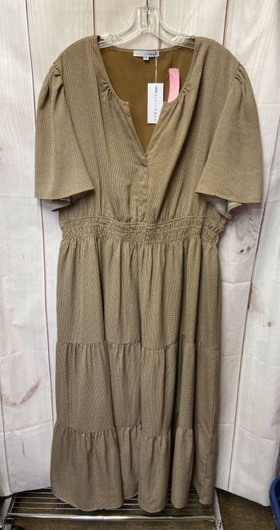 NWT Baltic Born Women's Size 2X Brown Dress