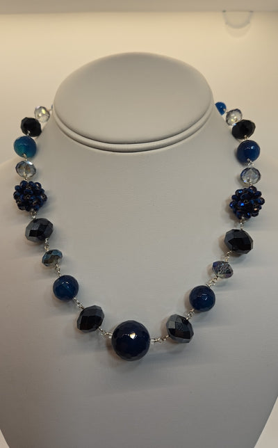Blue Beaded Necklace