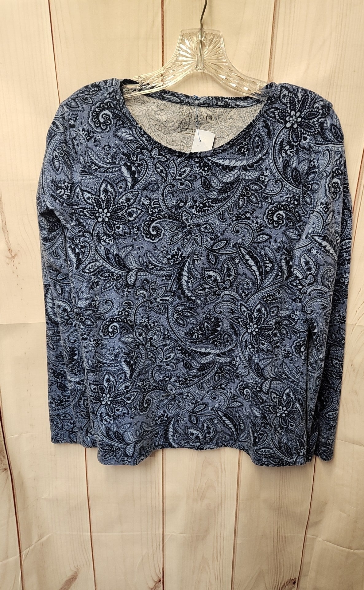 Talbots Women's Size M Blue Long Sleeve Top