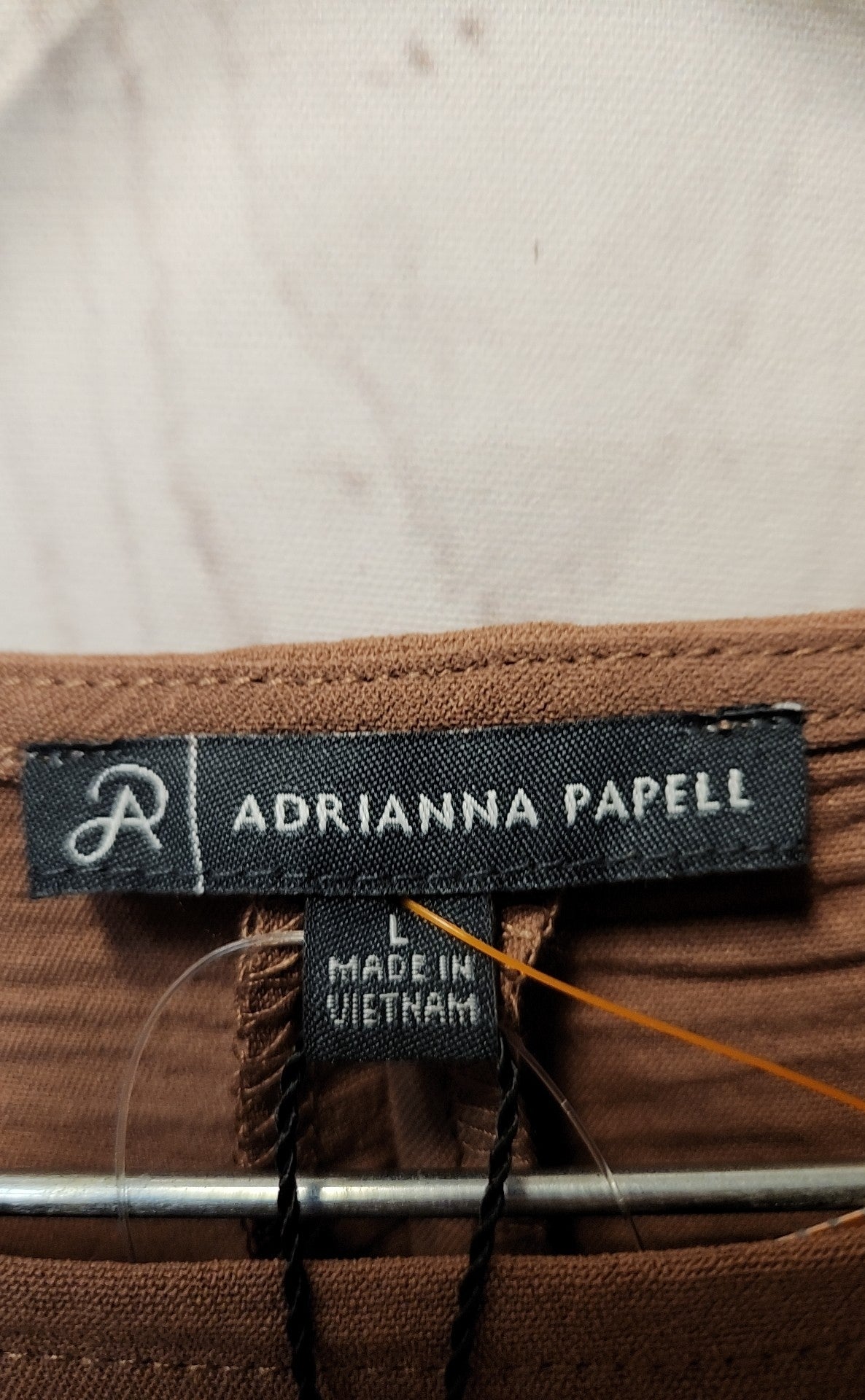 NWT Adrianna Papell Women's Size L Brown Pants Set