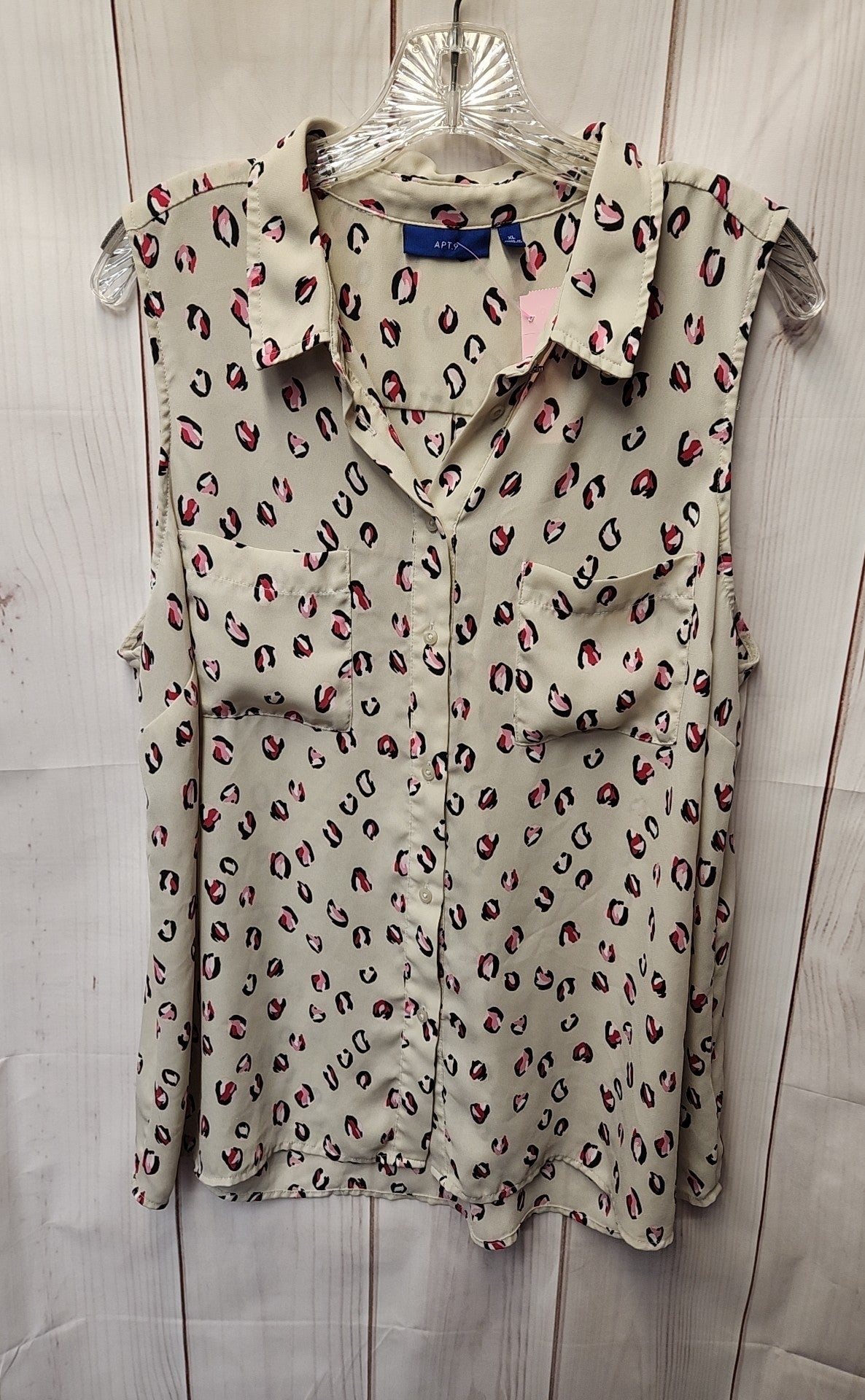 Apt 9 Women's Size XL Off-White Sleeveless Top
