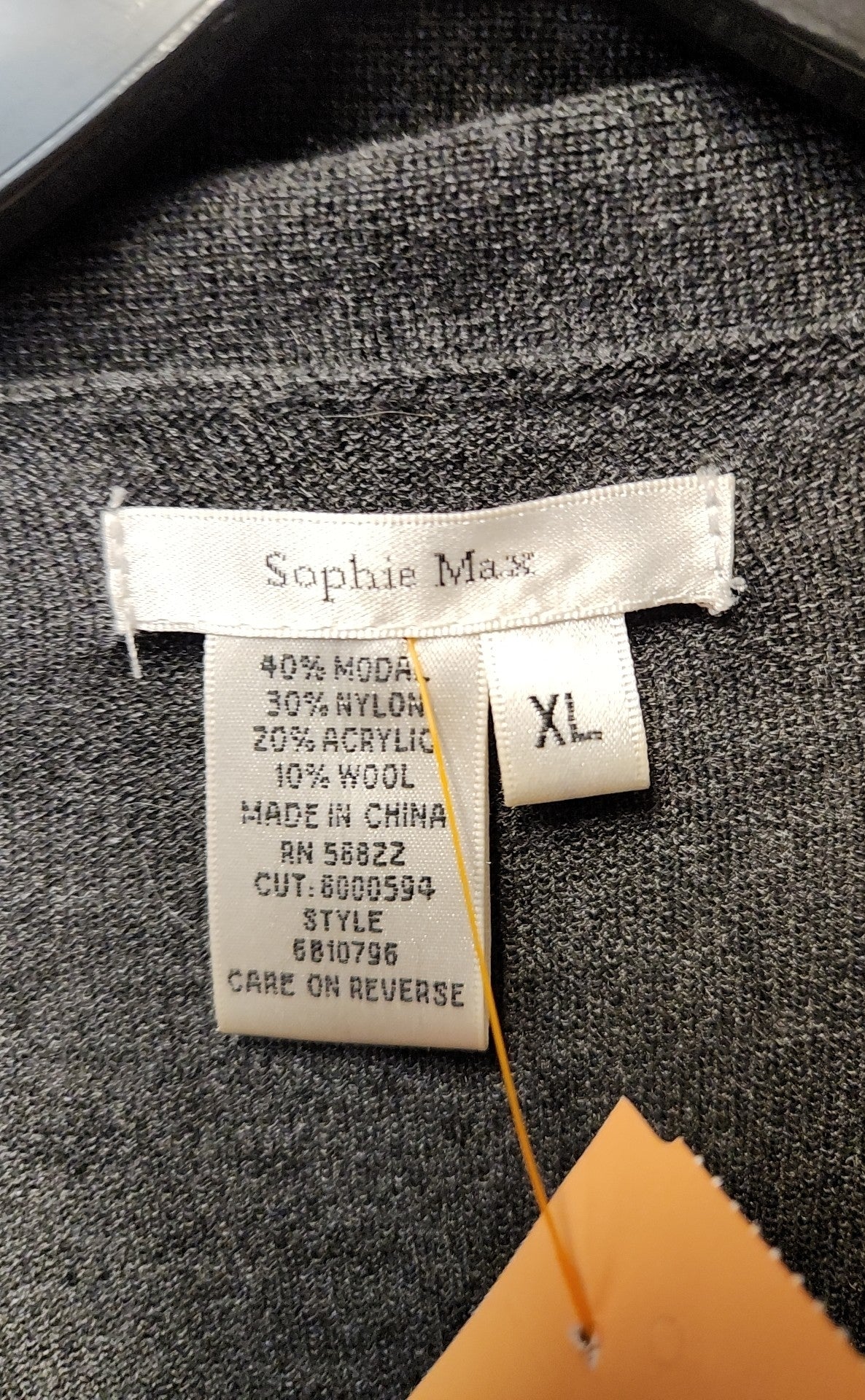 Sophie Max Women's Size XL Gray Sweater