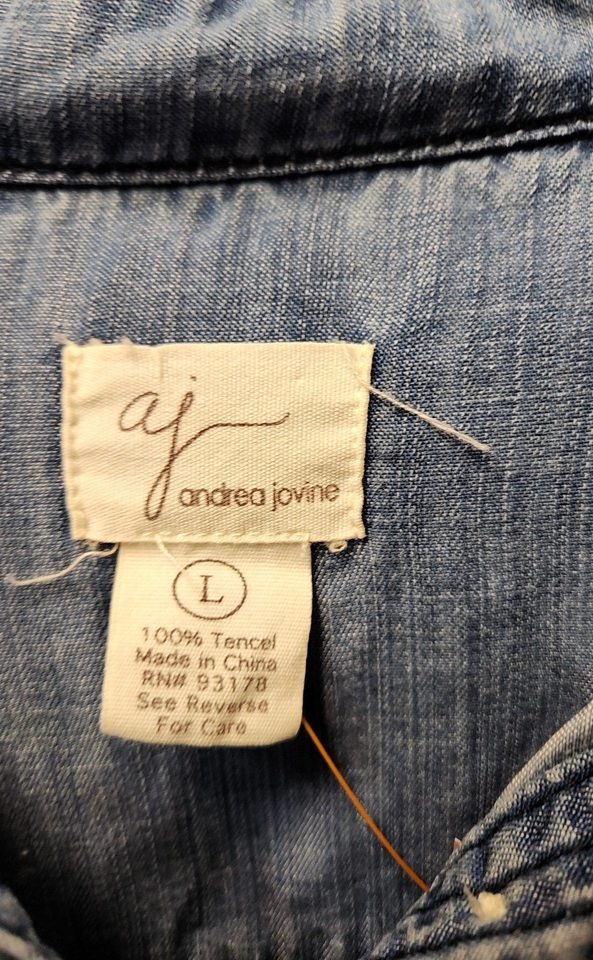 Andrea Jovine Women's Size L Blue Dress
