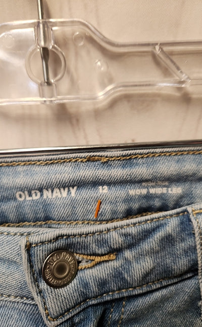 Old Navy Women's Size 31 (11-12) Blue Jeans High Rise WOW Wide Leg