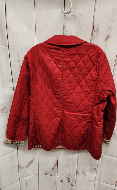 Burberry Women's Size L Red Quilted Jacket