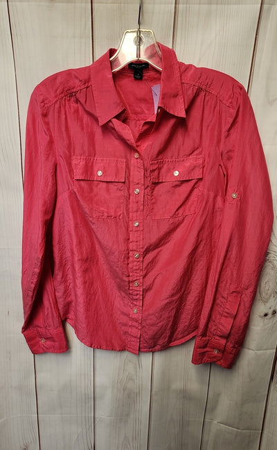 Ann Taylor Women's Size 2 Pink Long Sleeve Top