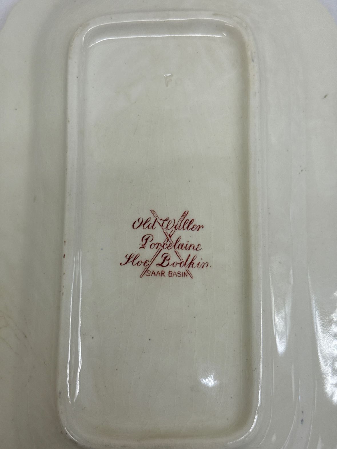 Old Waller Porcelain Tray