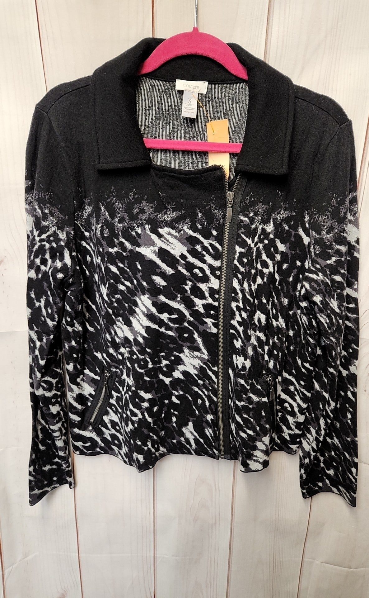 Chico's Women's Size 3 = US XL Black Jacket