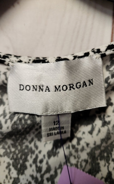 Donna Morgan Women's Size 12 Black & White Dress