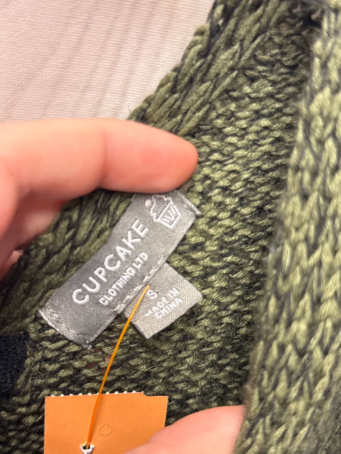 Cupcake Women's Size S Green Sweater