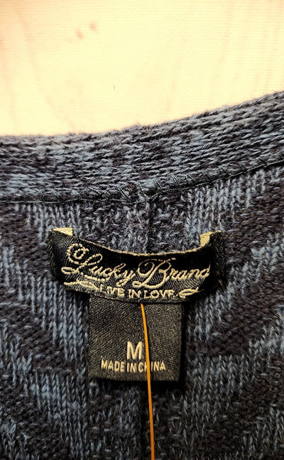 Lucky Brand Women's Size M Blue Cardigan