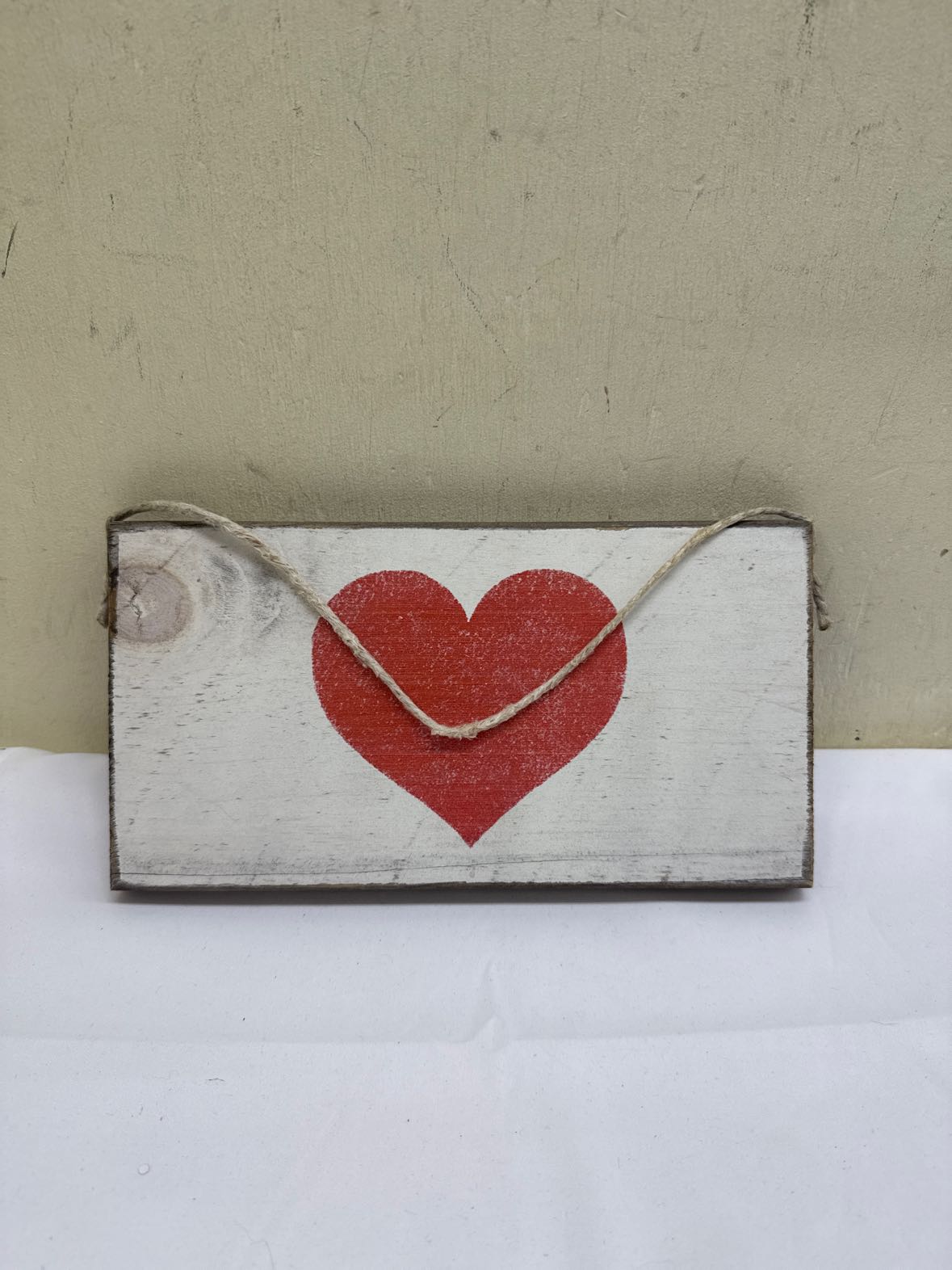 Wood Heart Sign