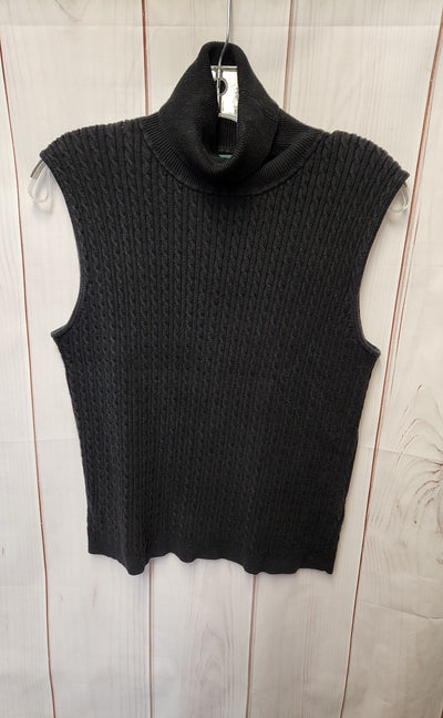 Ralph Lauren Women's Size L Black Sweater Vest