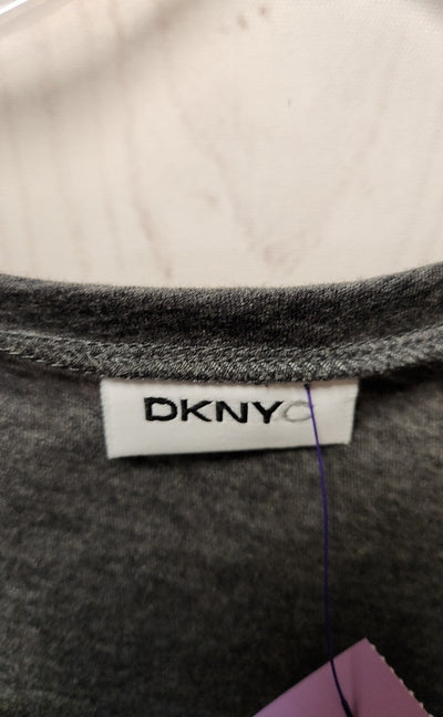 NWT DKNY Women's Size XL Gray Sequined Short Sleeve Top