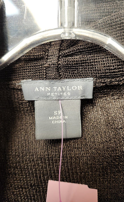 Ann Taylor Women's Size S Petite Brown Cardigan