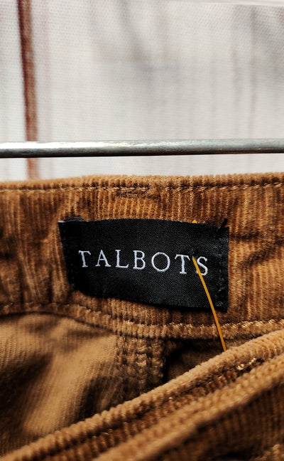 NWT Talbots Women's Size 16 Brown Corduroy Jeggings Pants