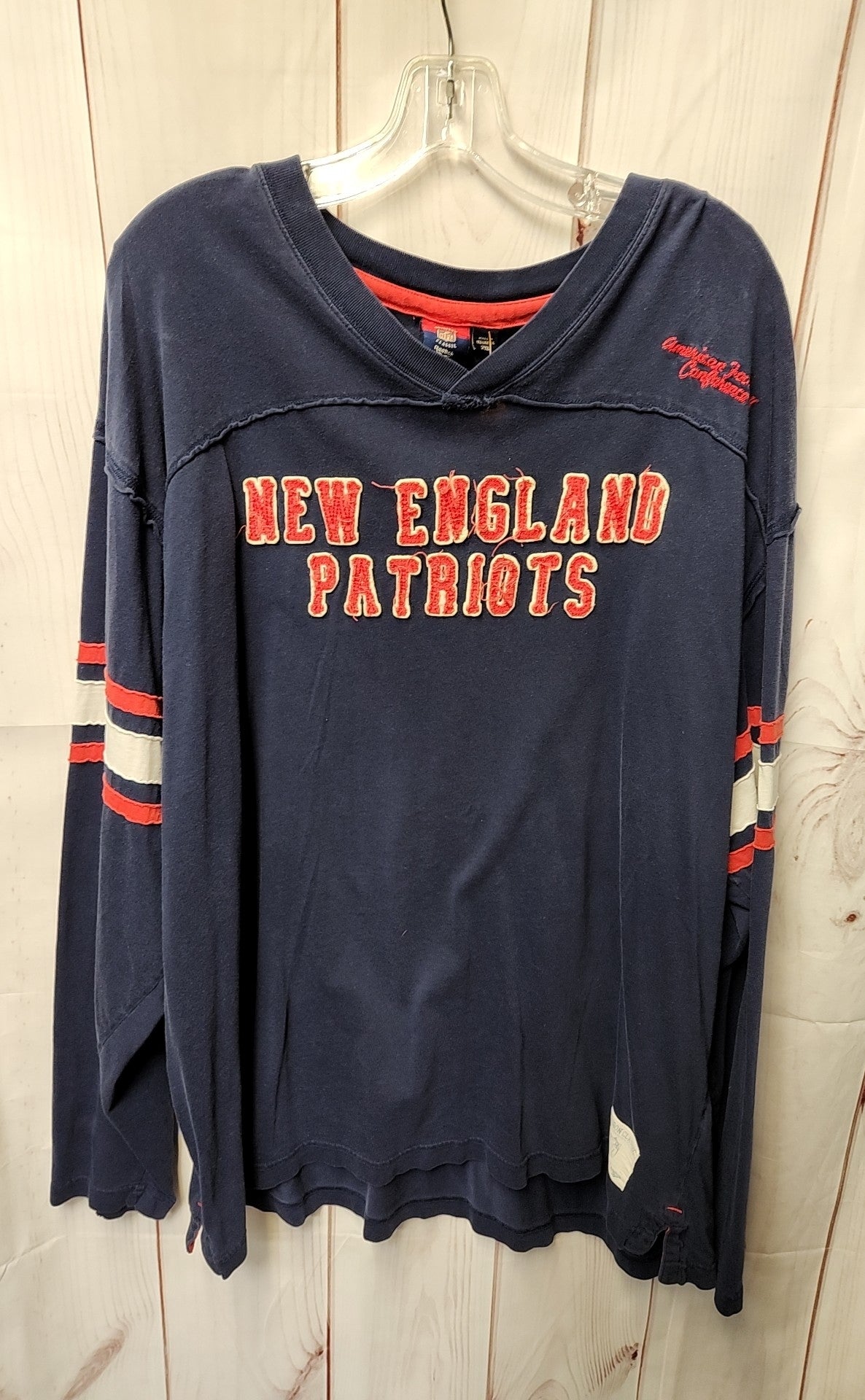 New England Patriots NFL Men's Size 2X Navy Shirt