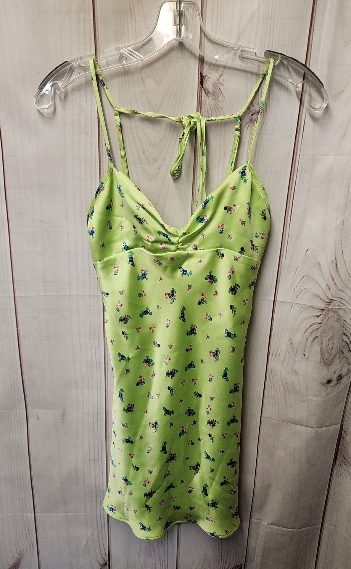 Zara Women's Size XS Green Floral Dress