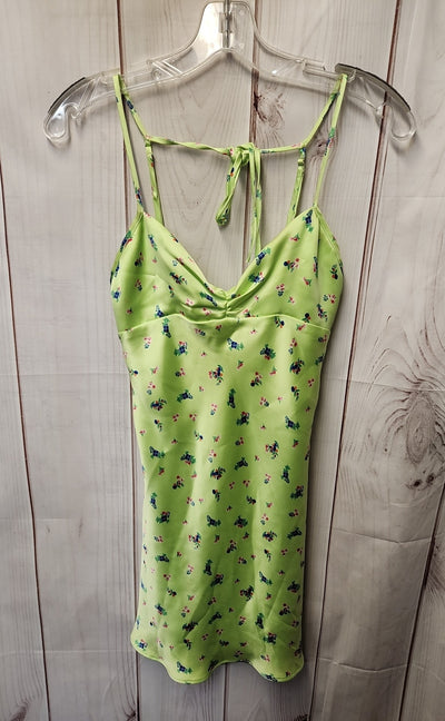 Zara Women's Size XS Green Floral Dress