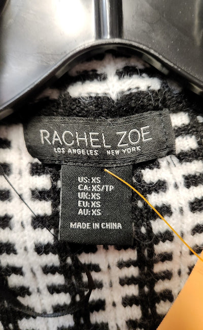 Rachel Zoe Women's Size XS White & Black Cardigan
