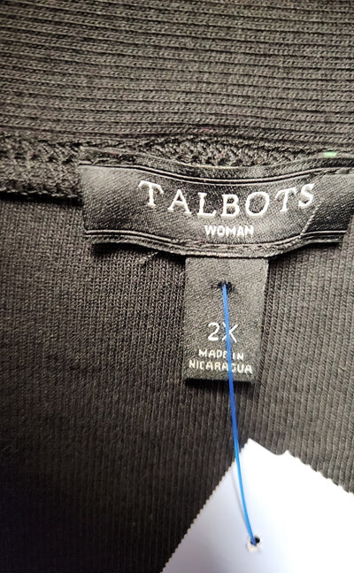 Talbots Women's Size 2X Black Cardigan
